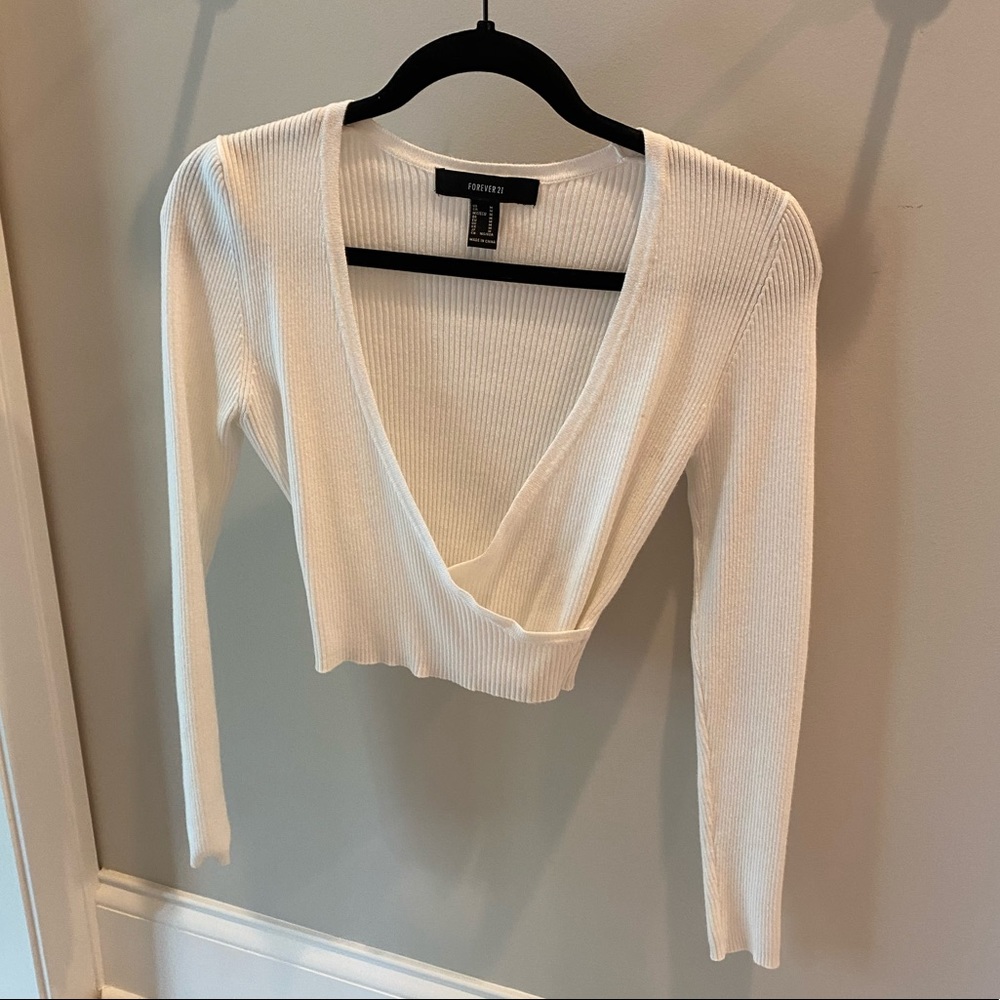 White Cross Top